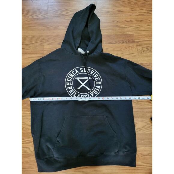 Circa Survive Philadelphia Band Hoodie Sweatshirt Champion Tag Size Large Y2K - Picture 4 of 7